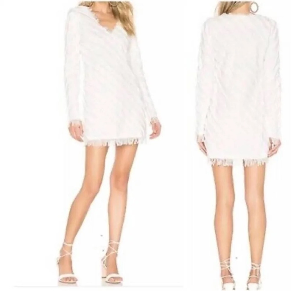 NWOT House of Harlow Ivory Fringe Mini Dress